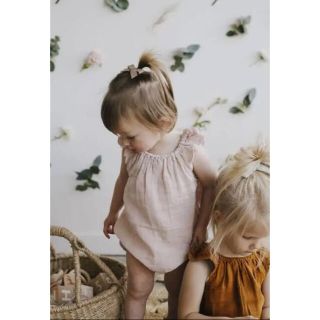 キャラメルベビー&チャイルド(Caramel baby&child )のJamie Kay ロンパース Organic Cotton Muslin(ロンパース)