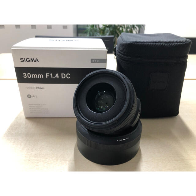 SIGMA 30mm F1.4 DC ニコン用交換レンズスマホ/家電/カメラ