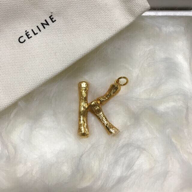 CELINE イニシャル アルファベットペンダントチャーム ♡ K♡ 直販 www