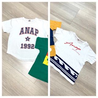 アナップキッズ(ANAP Kids)のANAP  KIZS 男の子 Tシャツ 2枚セット 120/130(Tシャツ/カットソー)