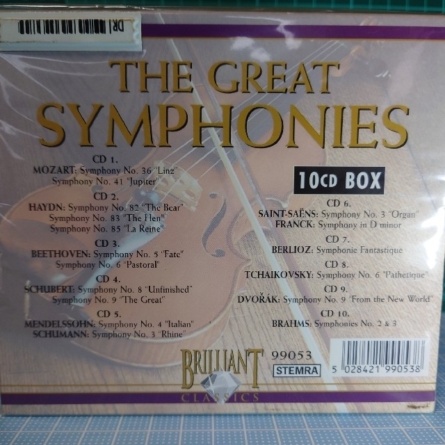 【新品】THE  GREAT  SYMPHONIES  (10CD BOX) エンタメ/ホビーのCD(クラシック)の商品写真