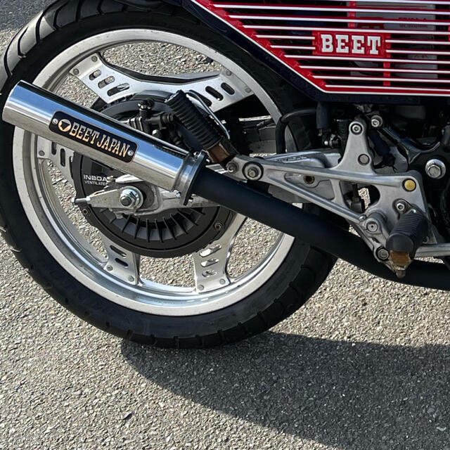 雑誌で紹介された CBX400F 木山スペシャル BEETマフラー バック