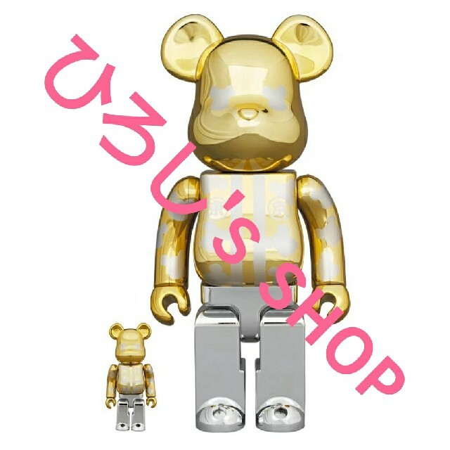 BE@RBRICK はっぴ東京 金メッキ 100％ & 400％