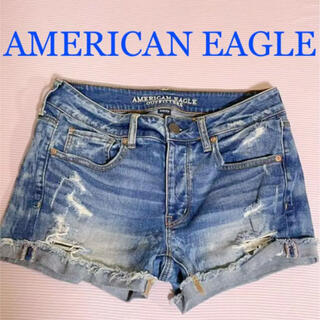 アメリカンイーグル(American Eagle)の【AMERICAN EAGLE】デニムショートパンツ(ショートパンツ)