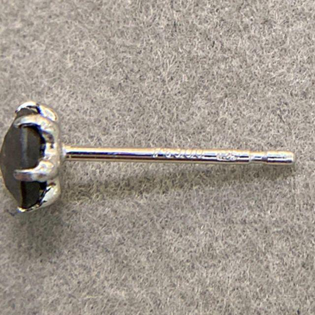 させて Pt900 ブラックダイヤモンドピアス 計 0.50ctの通販 by