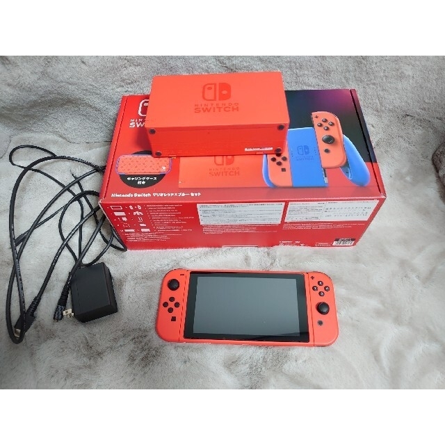 Nintendo Switch(ニンテンドースイッチ)のニンテンドースイッチ マリオレッド×ブルー 本体 セット購入有 switch エンタメ/ホビーのゲームソフト/ゲーム機本体(家庭用ゲーム機本体)の商品写真