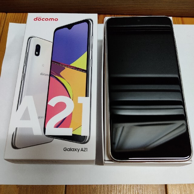 ドコモ Galaxy A21 SC-42A ホワイト SIMフリー 済み