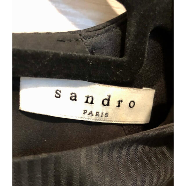 Sandro - Sandro Parisの黒のワンピースの通販 by akko0715jp's shop ...