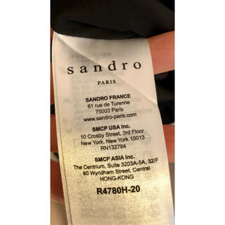 Sandro - Sandro Parisの黒のワンピースの通販 by akko0715jp's ...