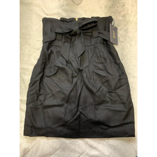 リヴドロワ　スカート　Mサイズ　黒　未使用タグ付き(ひざ丈スカート)