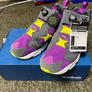 リーボック(Reebok)のReebok　ポンプフューリー　紫　パープル 　イエロー(スニーカー)