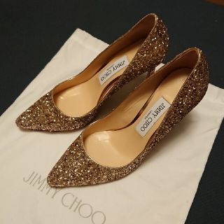 ジミーチュウ(JIMMY CHOO)の新品未使用 JIMMYCHOO ピンクゴールドパンプス  tomi6881様専用(ハイヒール/パンプス)