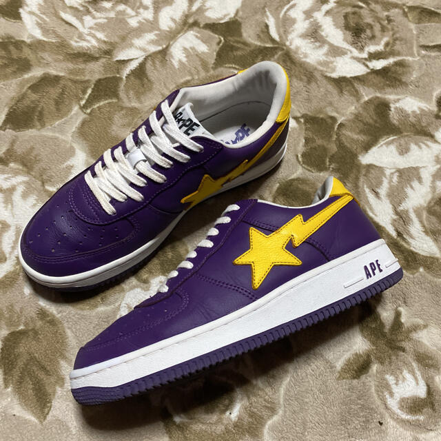 メンズAPE BAPE STA ベイプスタ　KAWS LAKERS スニーカー　27