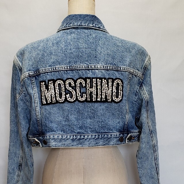 MOSCHINO H\u0026M コラボ　ビジューデニムジャケット