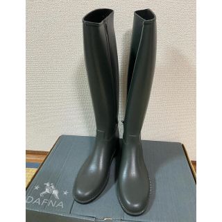 ダフナ(Dafna)のダフナ DAFNA レインブーツ サイズ38 24cm ダークグレー(レインブーツ/長靴)