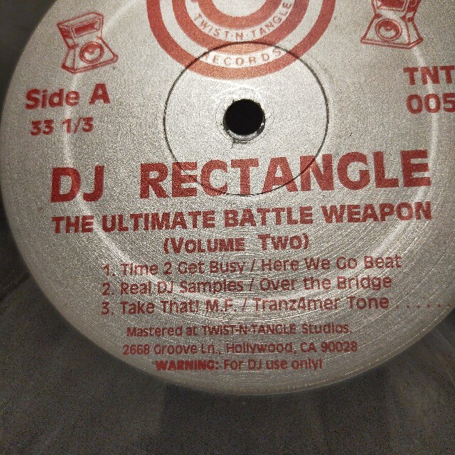 レコード　DJ RECTANGLE 楽器のDJ機器(その他)の商品写真