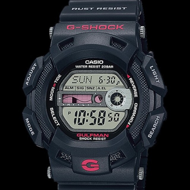 カシオ 腕時計 G-SHOCK G-9100 ガルフマン 黒 USED