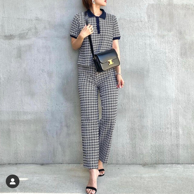 ZARA(ザラ)のラスト1点 ZARA 新品♡レトロジャガード ポロシャツ M レディースのトップス(ポロシャツ)の商品写真