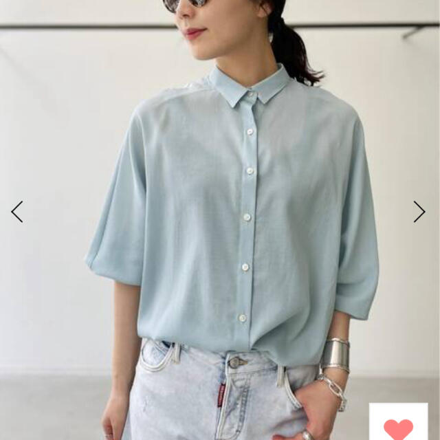 出品5/23迄 アパルトモン Dolmansleeve Sheer Blouse - シャツ ...