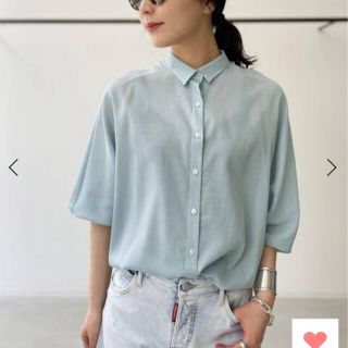 アパルトモンドゥーズィエムクラス(L'Appartement DEUXIEME CLASSE)の出品5/23迄　アパルトモン Dolmansleeve Sheer Blouse(シャツ/ブラウス(長袖/七分))