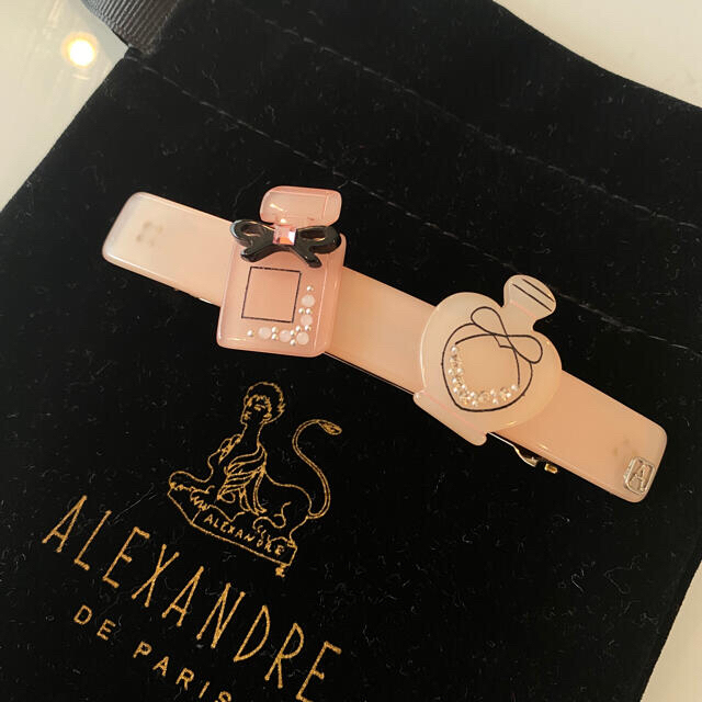 ALEXANDRE DE PARIS アレクサンドルドゥパリ　ピンク　バレッタ