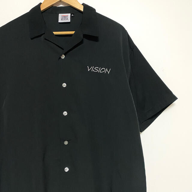 VISION STREET WEAR(ヴィジョン ストリート ウェア)のヴィジョンストリートウエア 開襟 刺繍 オープンカラーシャツ ポリシャツ M メンズのトップス(シャツ)の商品写真