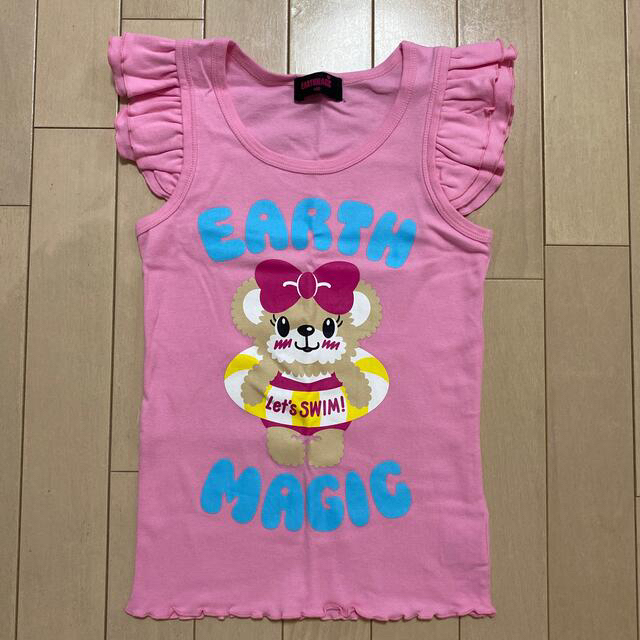 EARTHMAGIC(アースマジック)の【140cm】タンクトップ キッズ/ベビー/マタニティのキッズ服女の子用(90cm~)(Tシャツ/カットソー)の商品写真