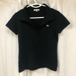 ラコステ(LACOSTE)のm♡様　ラコステ　黒ポロシャツ　S〜M(ポロシャツ)