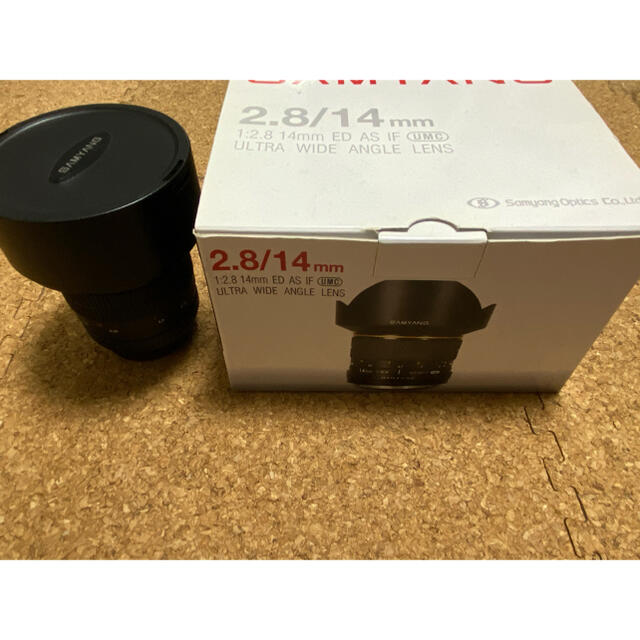 PENTAX(ペンタックス)のSAMYANG 14mm f2.8 kマウント　pentax スマホ/家電/カメラのカメラ(その他)の商品写真