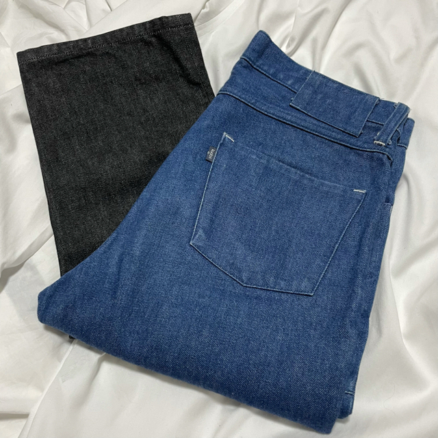 kudos 18AW 2 tone denim pants