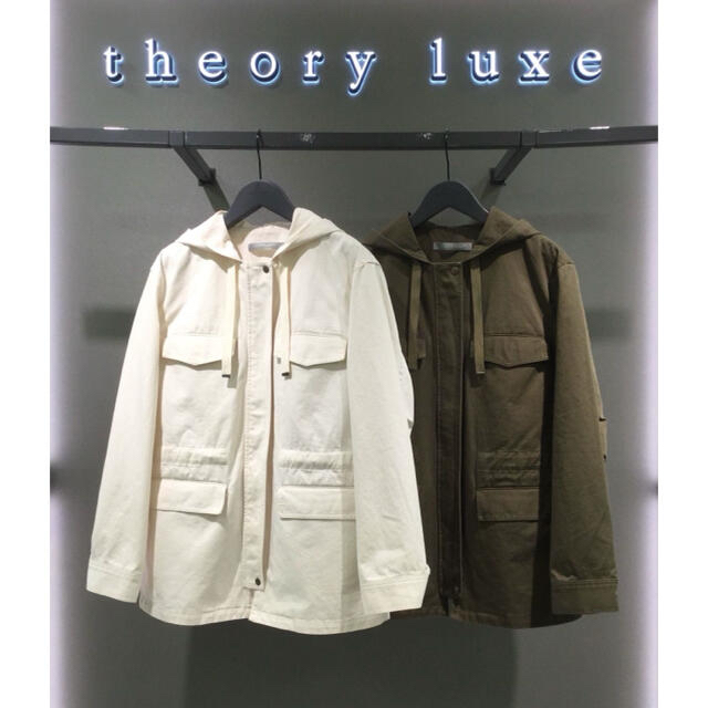 Theory luxe 20ss フード付きミリタリージャケット