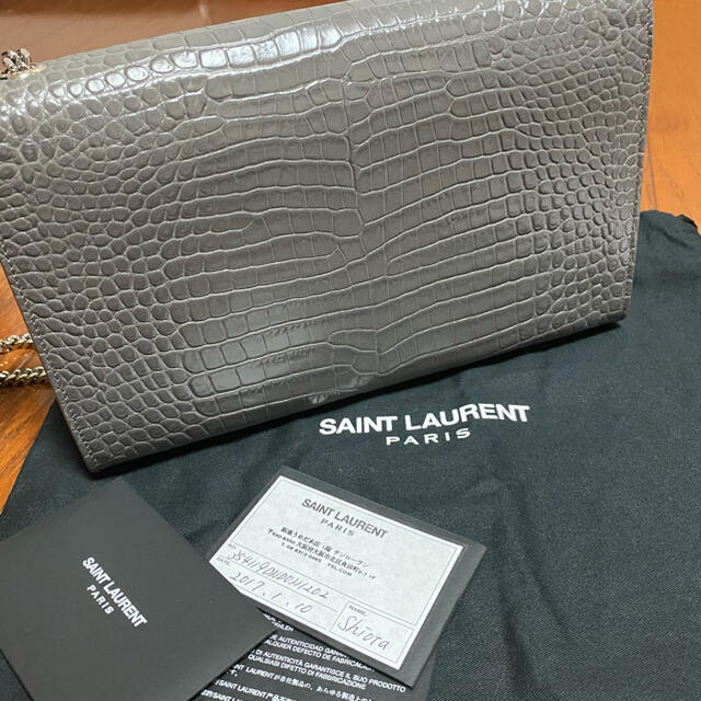 Saint Laurent(サンローラン)の【つむ様専用】サンローラン ケイト クロコ ショルダーバッグ レディースのバッグ(ショルダーバッグ)の商品写真