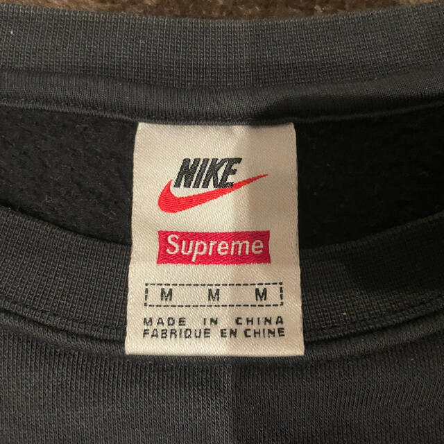 supreme NIKE crewneck black