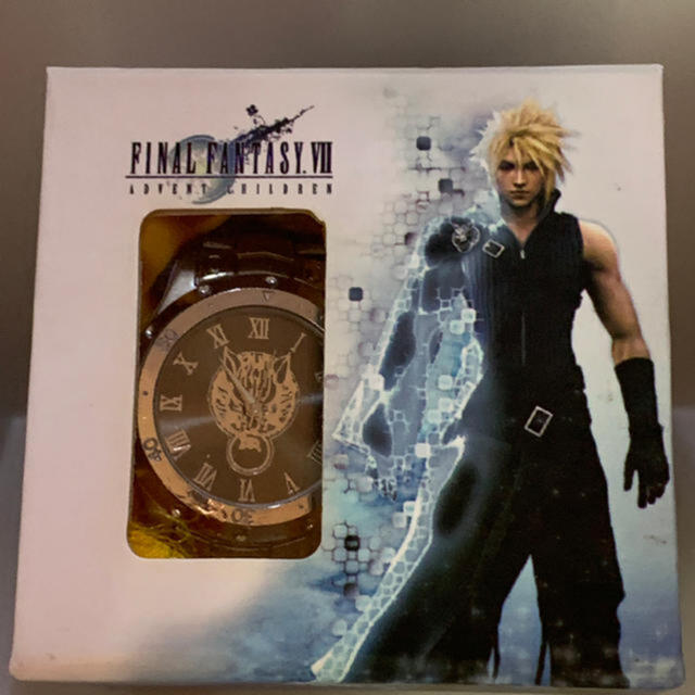 【新品未使用】FF7 AC 腕時計 ファイナルファンタジー ブラック&シルバー