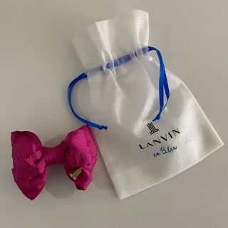 ランバンオンブルー(LANVIN en Bleu)のランバンオンブルー　リボン🎀バレッタ　　　⭐︎美品⭐︎(バレッタ/ヘアクリップ)