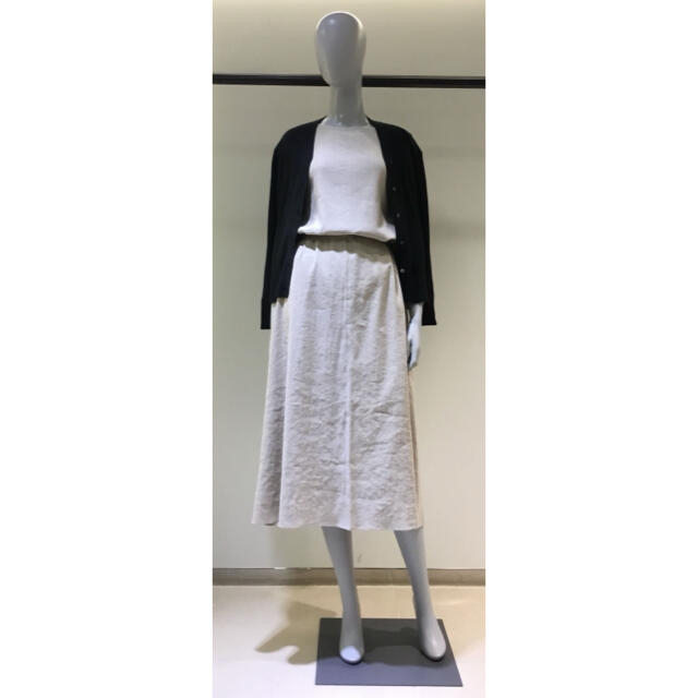 セオリーリュクス ノースリーブ マキシ丈ワンピース リネン M
