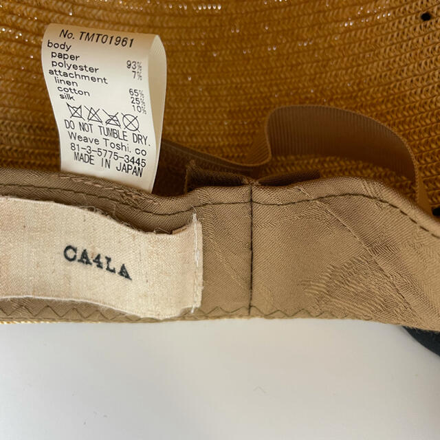 試着のみ】CA4LA カシラ 風の方向 リボン 帽子 ハット 試着のみ】CA4LA カシラ 風の方向 リボン 帽子 ハット
