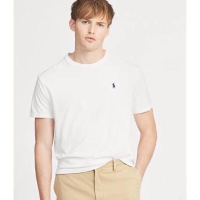 POLO RALPH LAUREN(ポロラルフローレン)の新品値札付きPOLOラルフローレン の半袖Ｔシャツ ホワイト男女兼用 メンズのトップス(Tシャツ/カットソー(半袖/袖なし))の商品写真