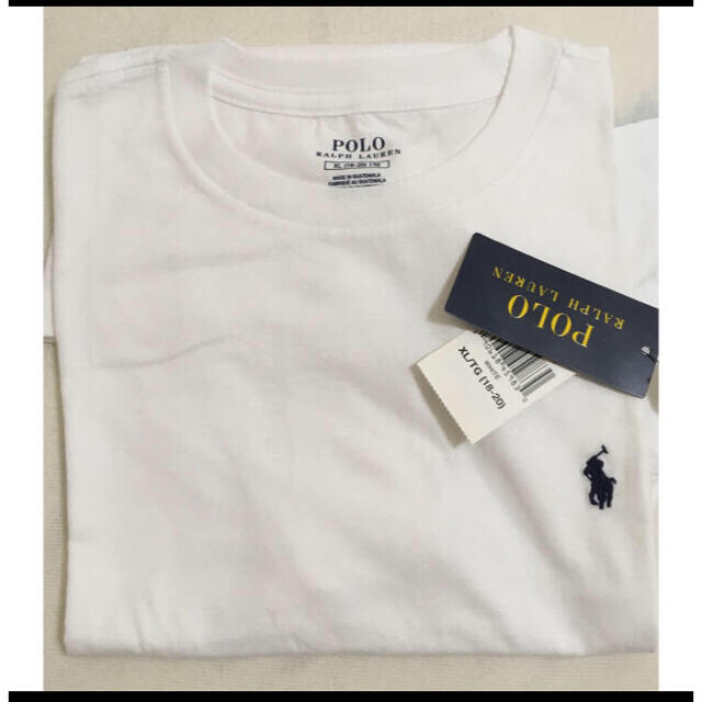 POLO RALPH LAUREN(ポロラルフローレン)の新品値札付きPOLOラルフローレン の半袖Ｔシャツ ホワイト男女兼用 メンズのトップス(Tシャツ/カットソー(半袖/袖なし))の商品写真