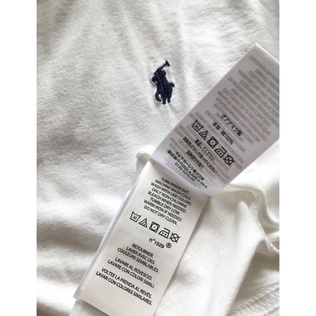 POLO RALPH LAUREN(ポロラルフローレン)の新品値札付きPOLOラルフローレン の半袖Ｔシャツ ホワイト男女兼用 メンズのトップス(Tシャツ/カットソー(半袖/袖なし))の商品写真