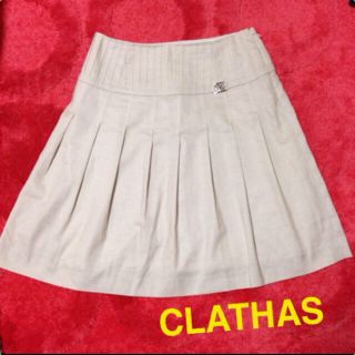 クレイサス(CLATHAS)のベージュスカート☆spring(ひざ丈スカート)