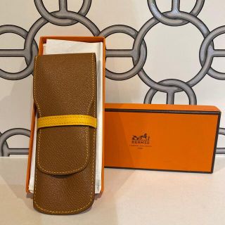 未使用品　HERMES 本革ペンケース