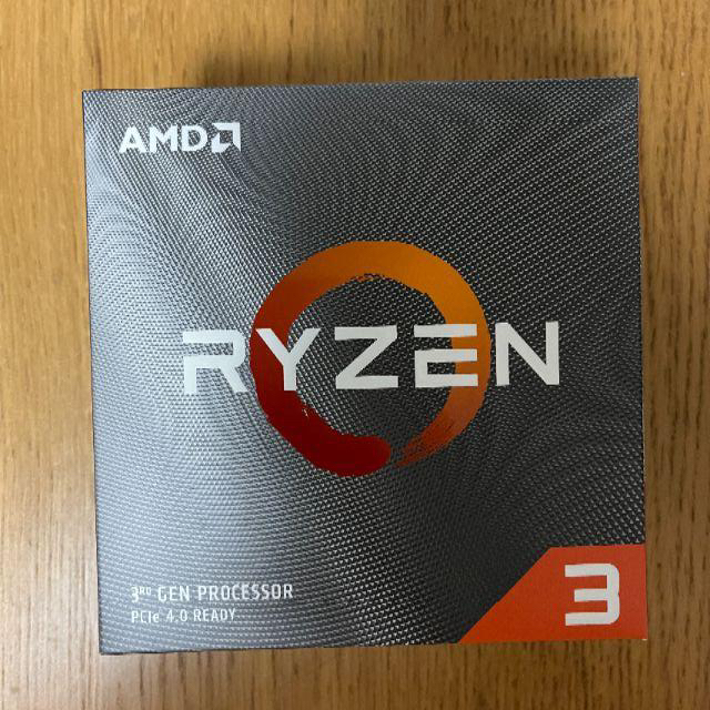 AMD ryzen 3 3100 新品未使用品 スマホ/家電/カメラのPC/タブレット(PC周辺機器)の商品写真