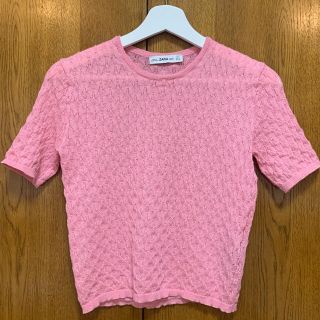 ザラ(ZARA)のZARA サマーニットTシャツ(Tシャツ/カットソー(半袖/袖なし))