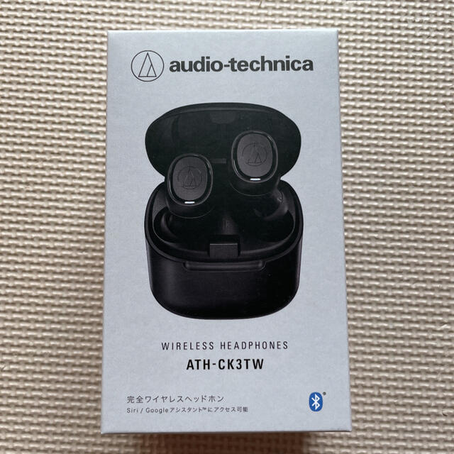 audio-technica(オーディオテクニカ)の完全ワイヤレスイヤホン ブラック Bluetooth ATH-CK3TW スマホ/家電/カメラのオーディオ機器(ヘッドフォン/イヤフォン)の商品写真