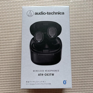オーディオテクニカ(audio-technica)の完全ワイヤレスイヤホン ブラック Bluetooth ATH-CK3TW(ヘッドフォン/イヤフォン)