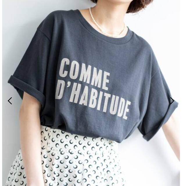 COMME DHABITUDE Tシャツ【ネイビー】未開封