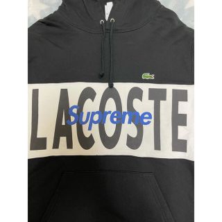 シュプリーム(Supreme)のsupreme 19aw LACOSTE logo panel hooded(パーカー)