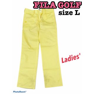 フィラ(FILA)のFILA GOLF フィラゴルフ　パンツ　ゴルフ　春　夏　イエロー　ストレッチ(ウエア)