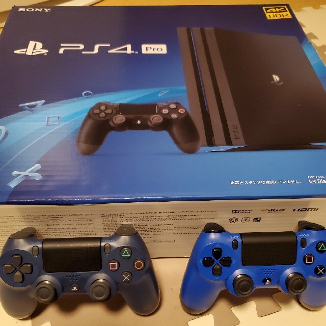 PS4 Pro 純正コントローラー2個付き